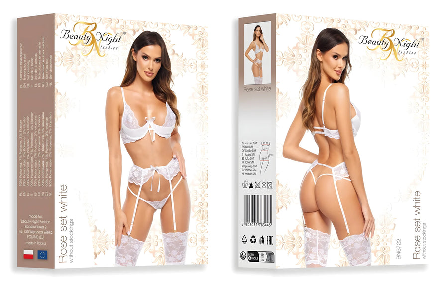 rose-ensemble-3-pieces-blanc | Voyage Sensuel