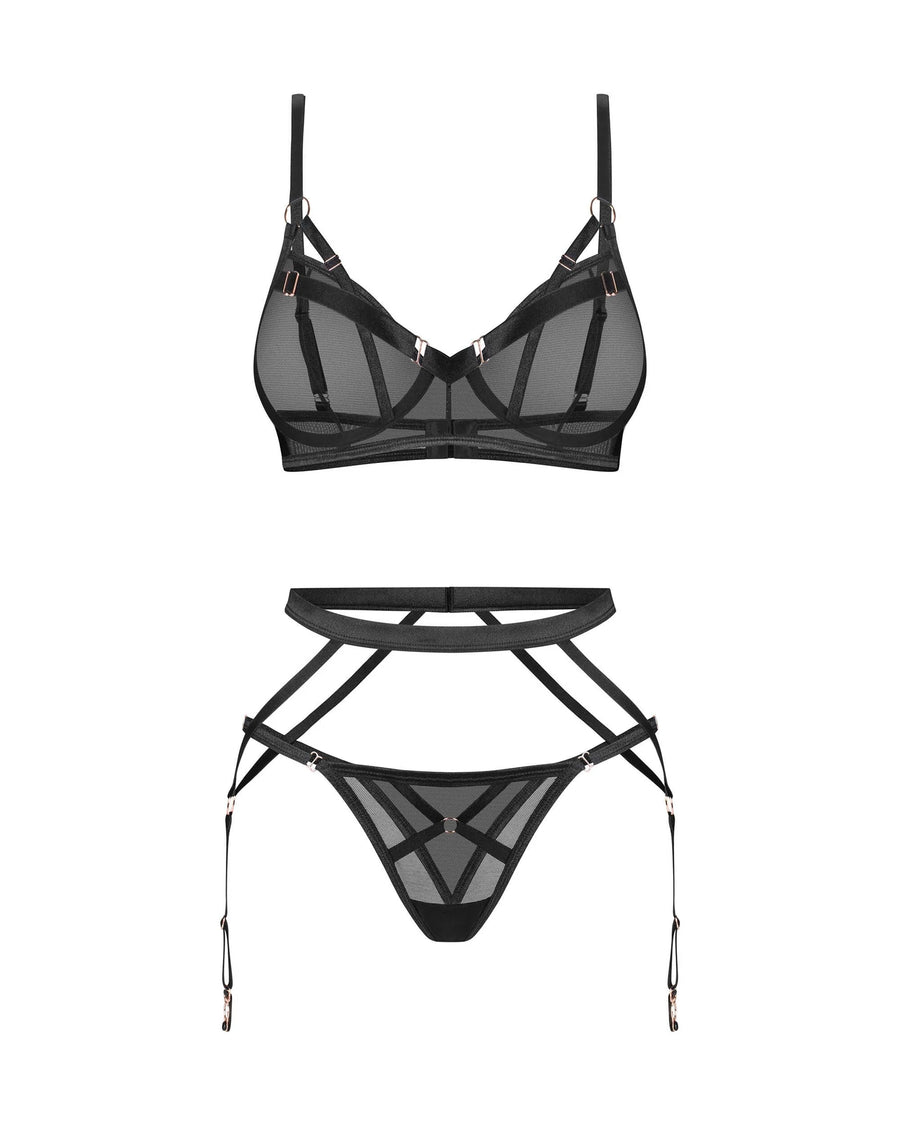 euridia-ensemble-3-pieces-noir | Voyage Sensuel
