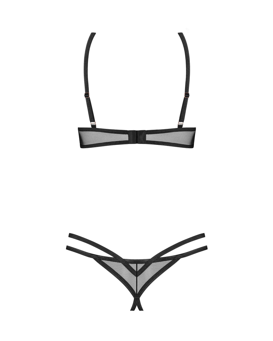 euridia-ensemble-ouvert-2-pieces-noir | Voyage Sensuel