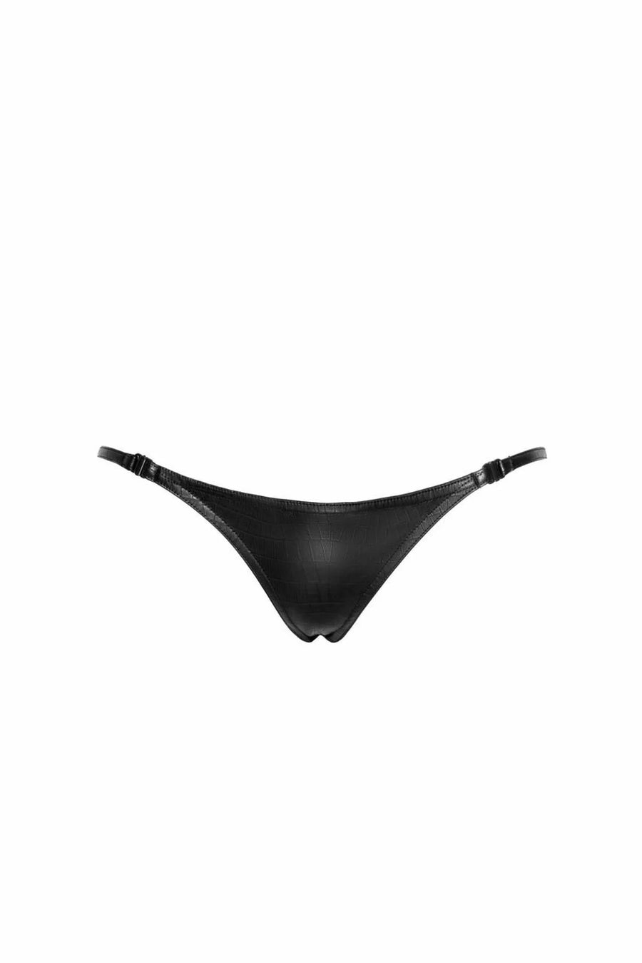 p012-string-en-crocodile-sauvage-avec-double-ouverture | Voyage Sensuel