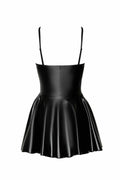 f308-dreamer-mini-robe-corset-wetlook-avec-fermeture-eclair-sur-le-devant