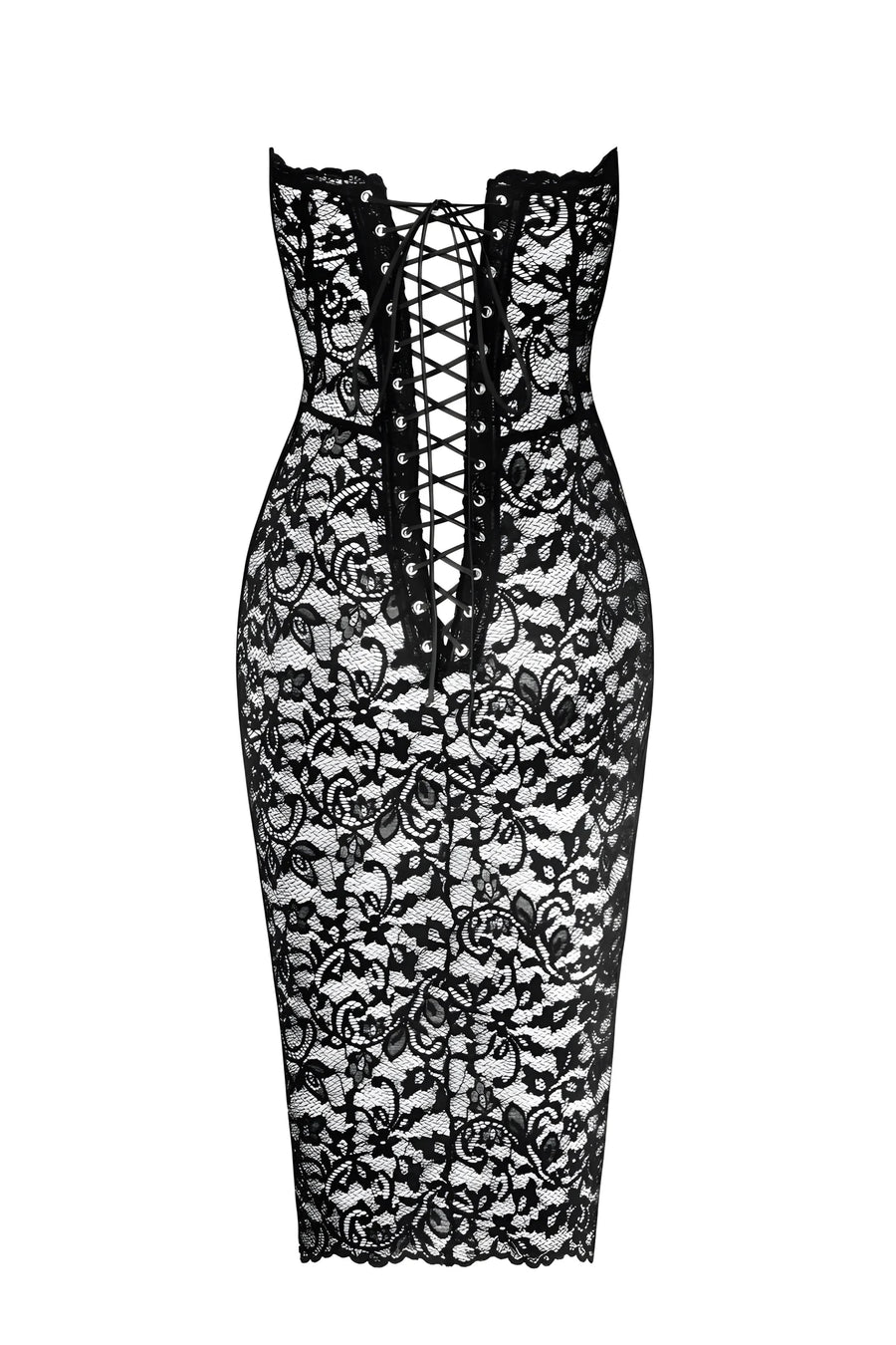 f301-catalyst-robe-midi-a-lacets | Voyage Sensuel