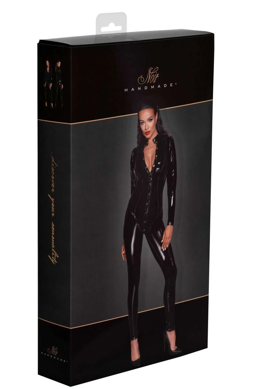 f247-combinaison-longue-boutonnee-en-pvc | Voyage Sensuel