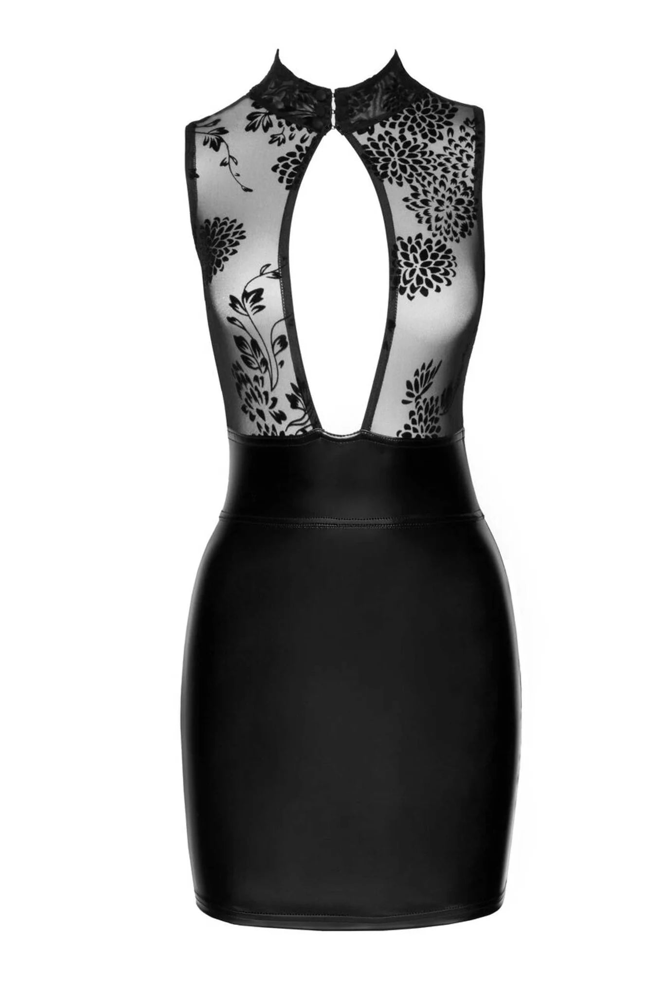 f241-short-dress-with-powerwetlook-skirt-and-tulle-top