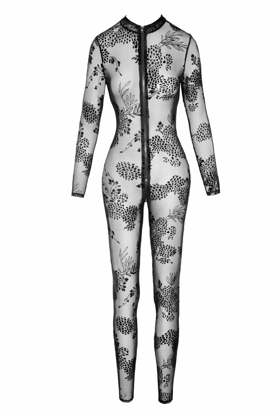 f237-combinaison-longue-en-tulle-avec-fermeture-eclair-a-3-voies | Voyage Sensuel