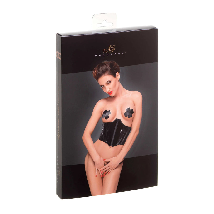 f193-corset-en-pvc-avec-lacage-reglable-dans-le-dos | Voyage Sensuel