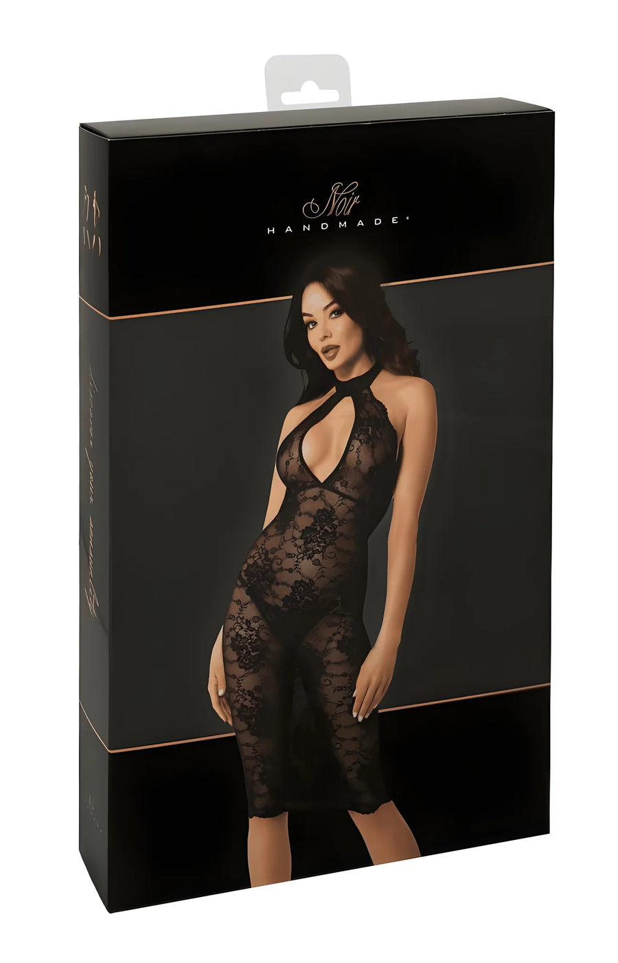 f338-robe-midi-en-dentelle-nocturne | Voyage Sensuel