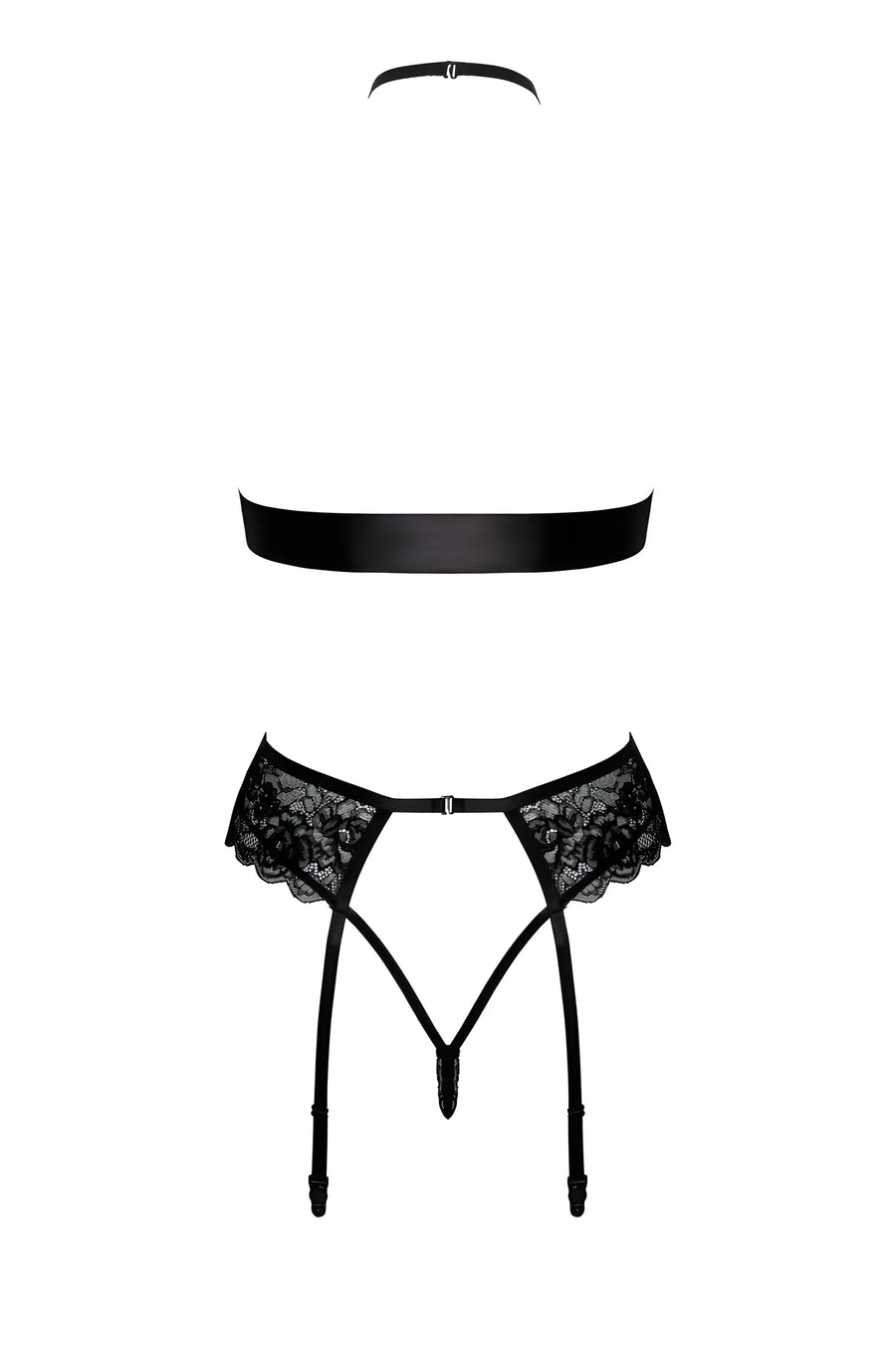 bondage-244-ensemble-lingerie-4-pieces-noir | Voyage Sensuel