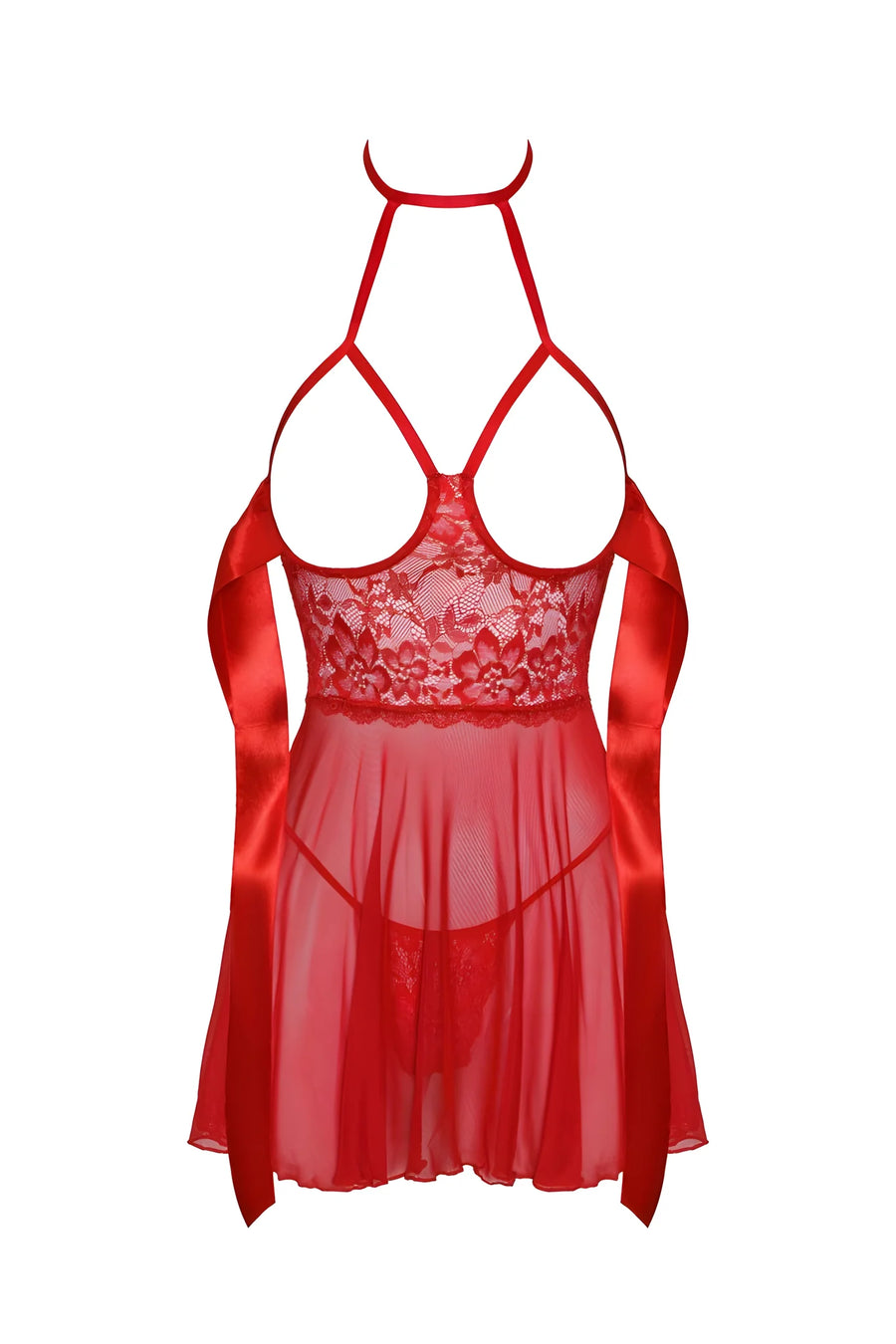 sexy-kiss-247-babydoll-et-ruban-de-satin-rouge | Voyage Sensuel