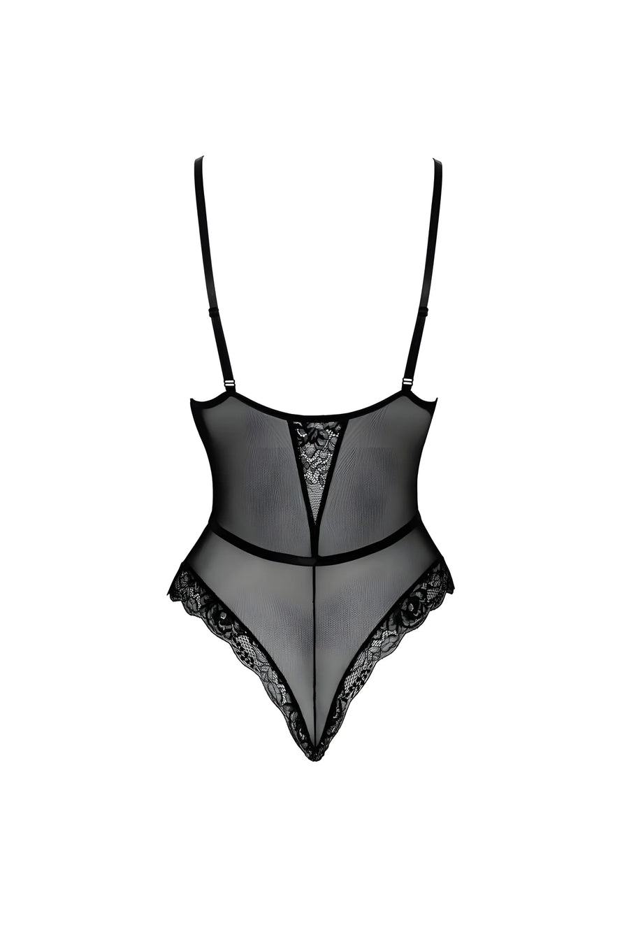 first-kiss-248-body-en-dentelle-avec-collier-noir | Voyage Sensuel
