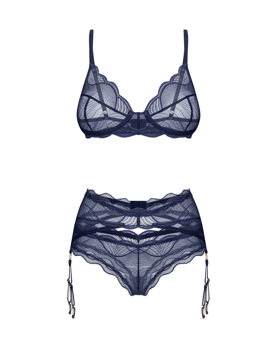 nightly-blue-ensemble-3-pieces-bleu | Voyage Sensuel