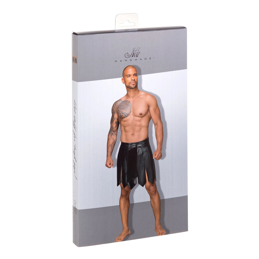 h053-jupe-gladiateur-pour-homme-en-cuir-ecologique-avec-plis-en-pvc | Voyage Sensuel