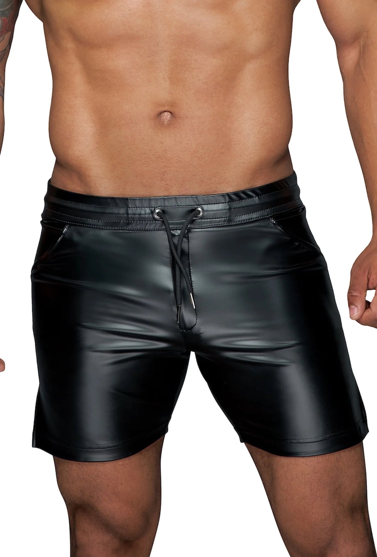 Lingerie chic Homme en wetlook – Noir