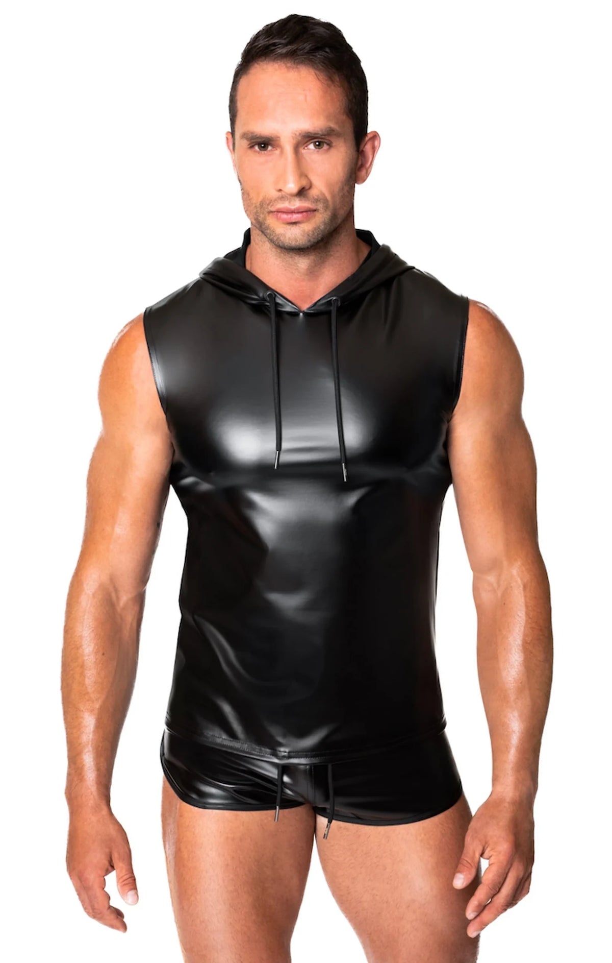 Lingerie captivant Homme en wetlook – Noir