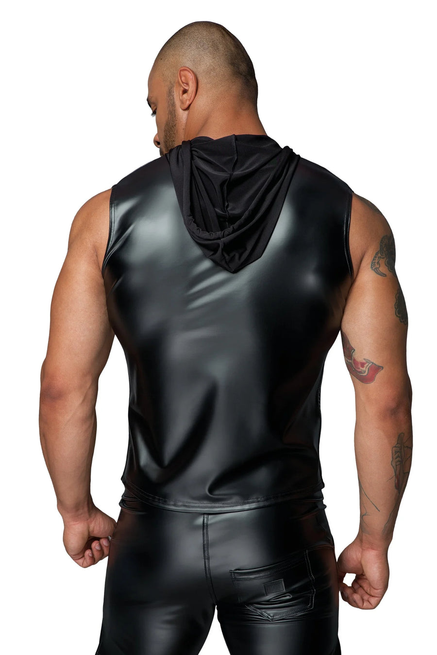 h062-chemise-a-capuche-avec-fermeture-eclair-a-double-sens | Voyage Sensuel