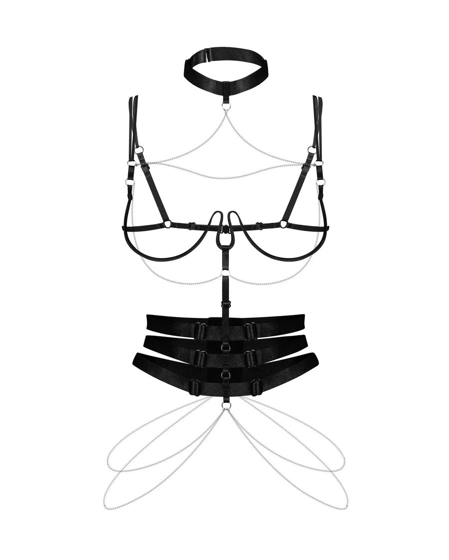premisis-harnais-noir-premium | Voyage Sensuel