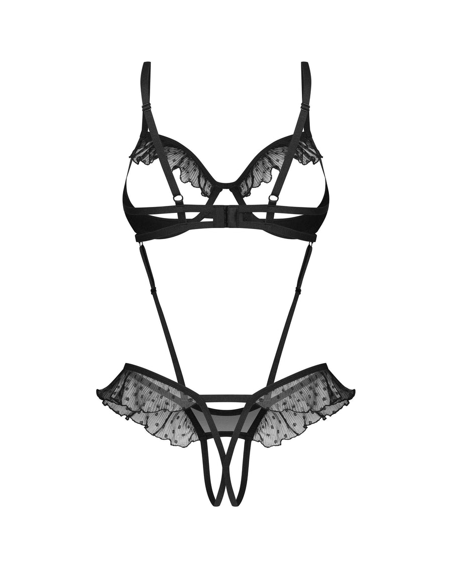Body ouvert à pois et volants – Carrola – Obsessive – vue 8 | Voyage Sensuel