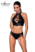 Bustier et String Faux Cuir Nancy - Ensemble Séduction - 1