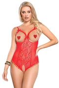 Body rouge ouvert Paris Hollywood – Séduction totale - 1