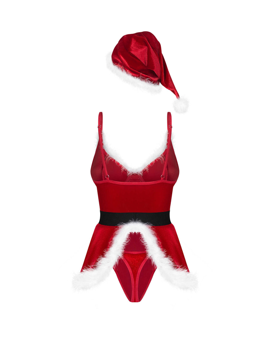 Costume de Noël en velours 3 pièces – Hot Santa – Obsessive – vue 6 | Voyage Sensuel