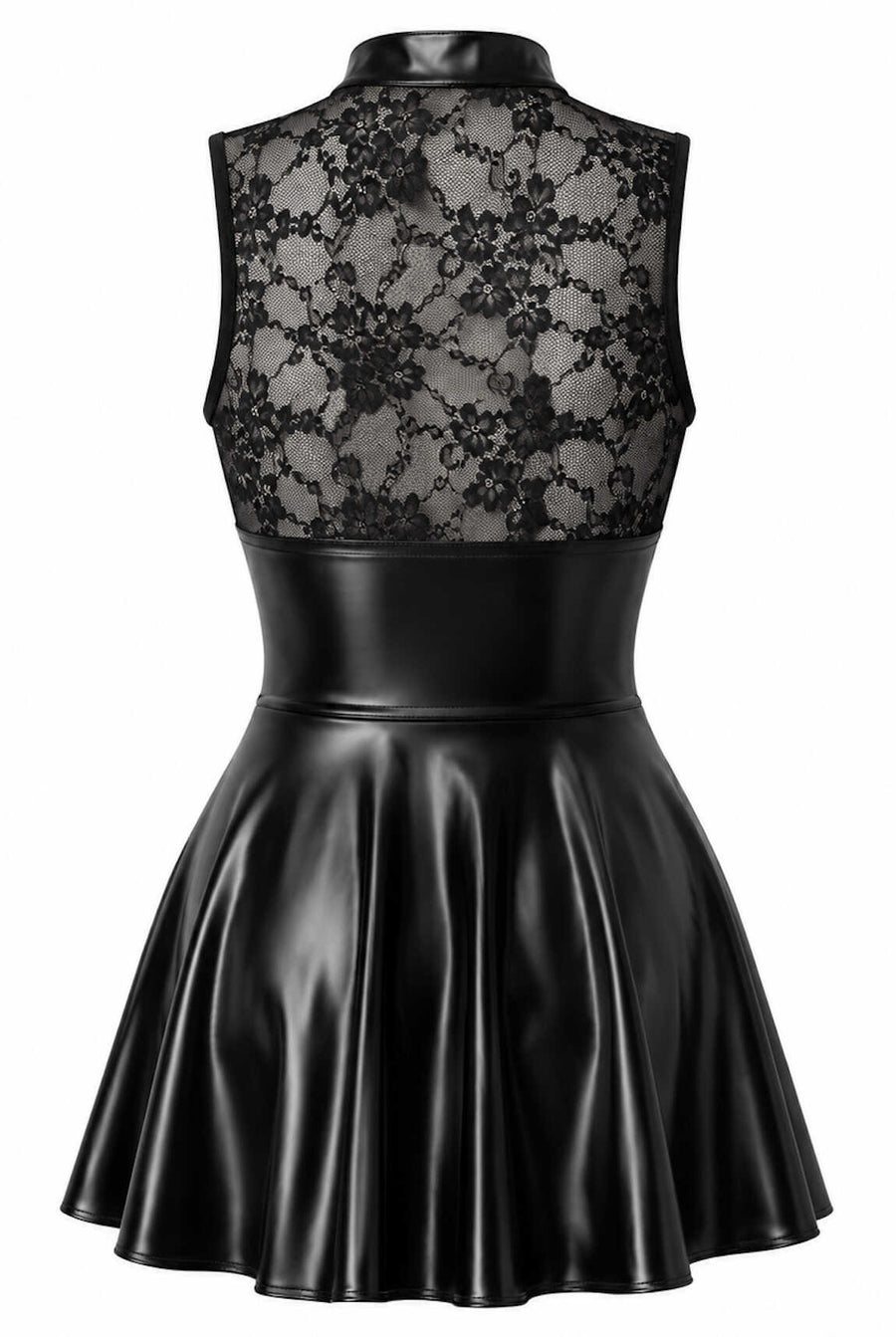 Robe courte dentelle et wetlook F404 One More Kiss – vue 6 | Voyage Sensuel