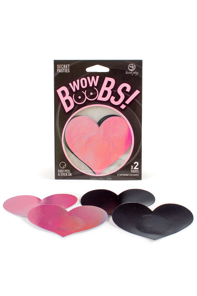 Cache-tétons Cœur Wow Boobs - Séduction Absolue - 1 | Voyage Sensuel