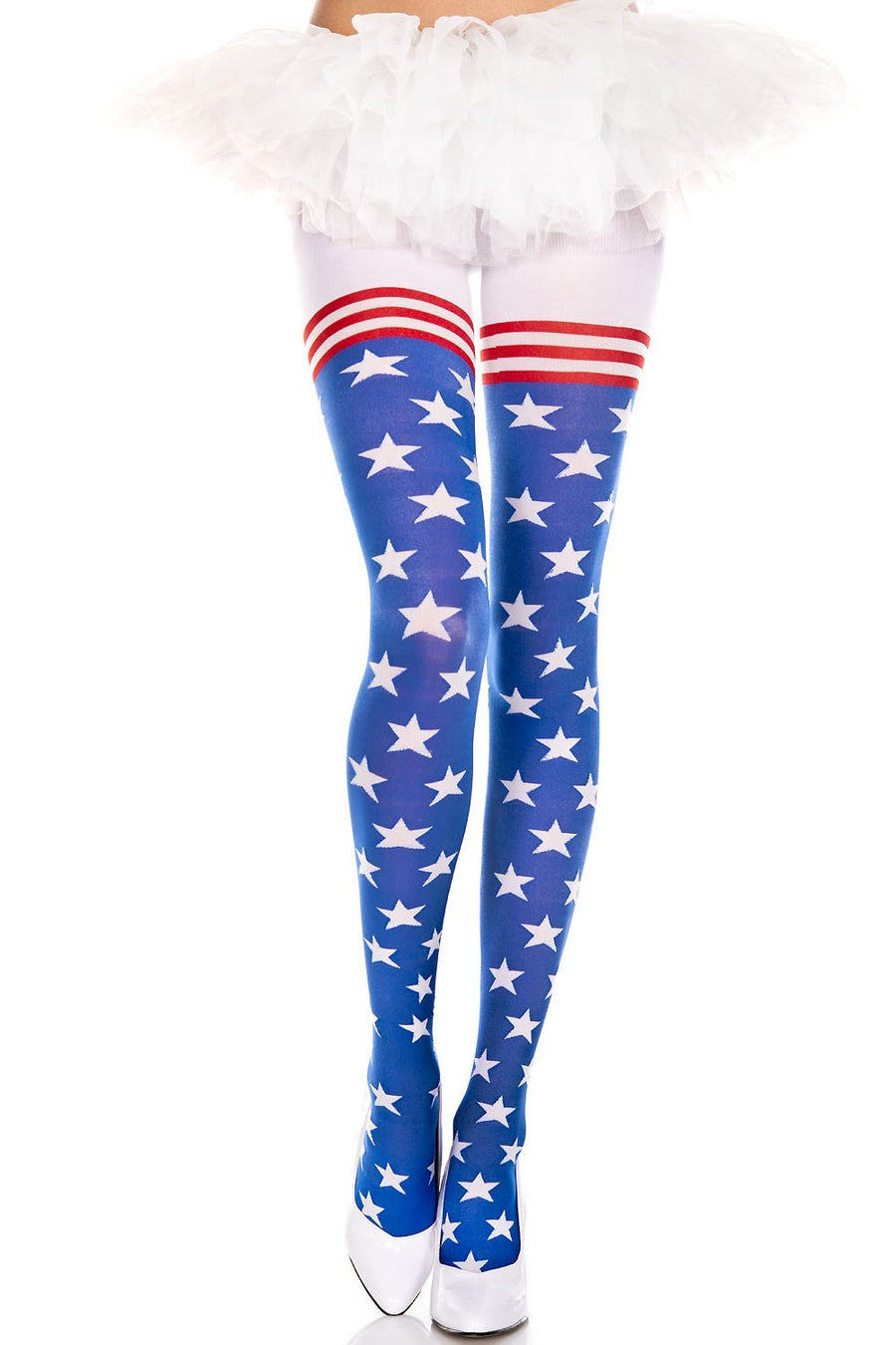 Collant drapeau américain – Music Legs | Voyage Sensuel