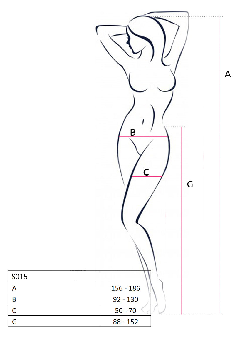 Collants à motifs ouvert – Noir – Passion