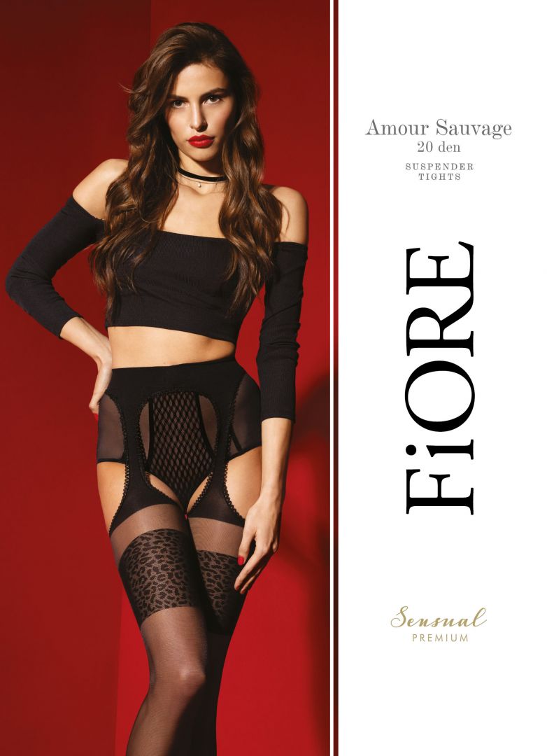 Amour Sauvage Bas jarretelles 20 DEN - Noir - Qualité premium | Voyage Sensuel