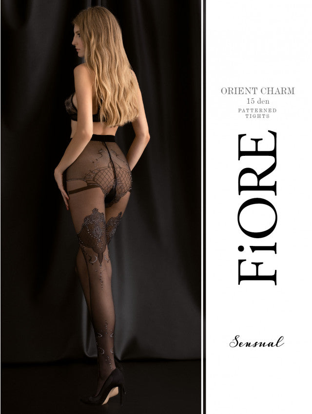 Orient charm Collants 15 DEN - Noir