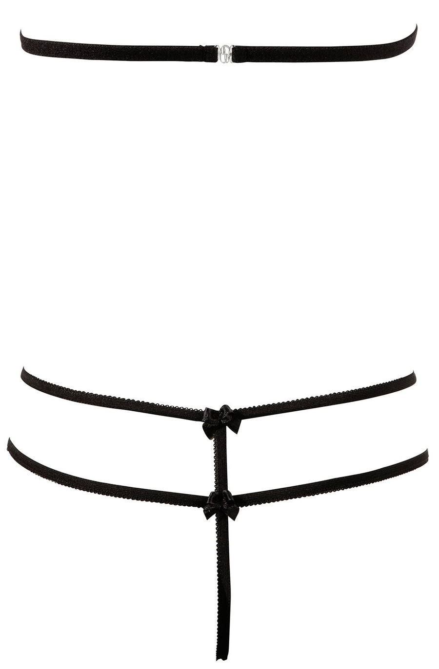 Soutien-gorge en dentelle noire avec bonnets détachables et string – Cotelli Lingerie | Voyage Sensuel