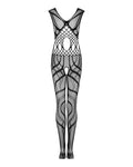 Noémie - Bodystocking résille ajouré col haut