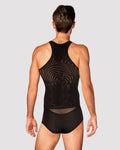 Neo - Débardeur résille homme transparent