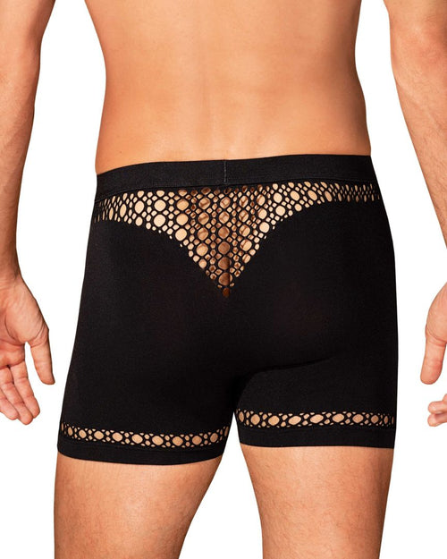 Raven - Boxer sexy homme résille noir