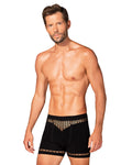 Raven - Boxer sexy homme résille noir