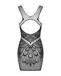 Mirabelle - Robe sexy résille ajourée noir