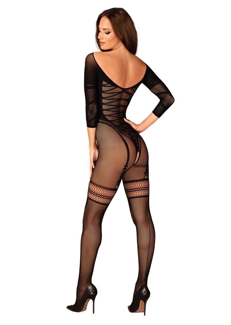 Livia - Bodystocking résille dos nu ouvert | Voyage Sensuel