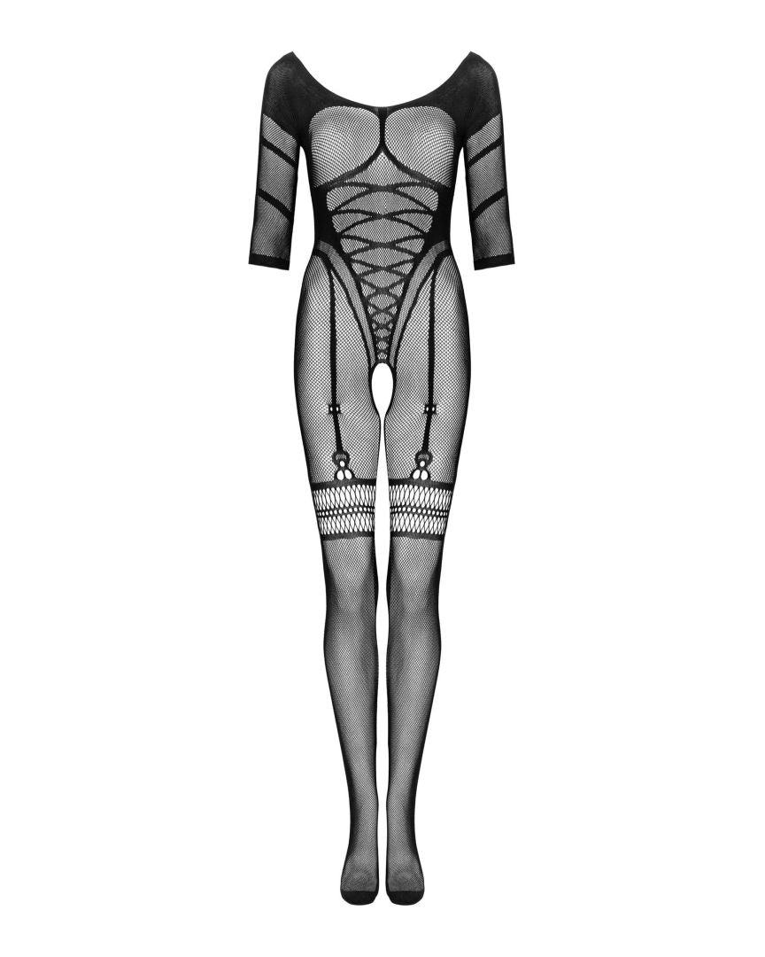Livia - Bodystocking résille dos nu ouvert | Voyage Sensuel