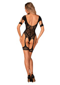 Aria - Bodystocking résille fantaisie ouvert