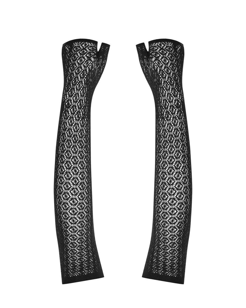 Edwige - Gants longs dentelle noir | Voyage Sensuel
