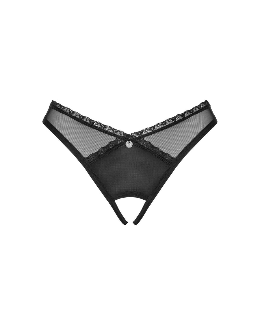 Latinesa string ouvert - Noir | Voyage Sensuel
