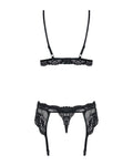 Valentina - Ensemble lingerie 3 pièces dentelle noir