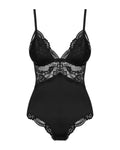 Valentina - Body dentelle transparent noir