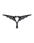 Short sexy en dentelle ouvert – Noir – Obsessive