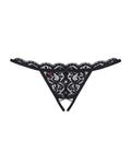 Short sexy en dentelle ouvert – Noir – Obsessive