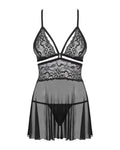 Éloïse - Babydoll dentelle sensuel noir