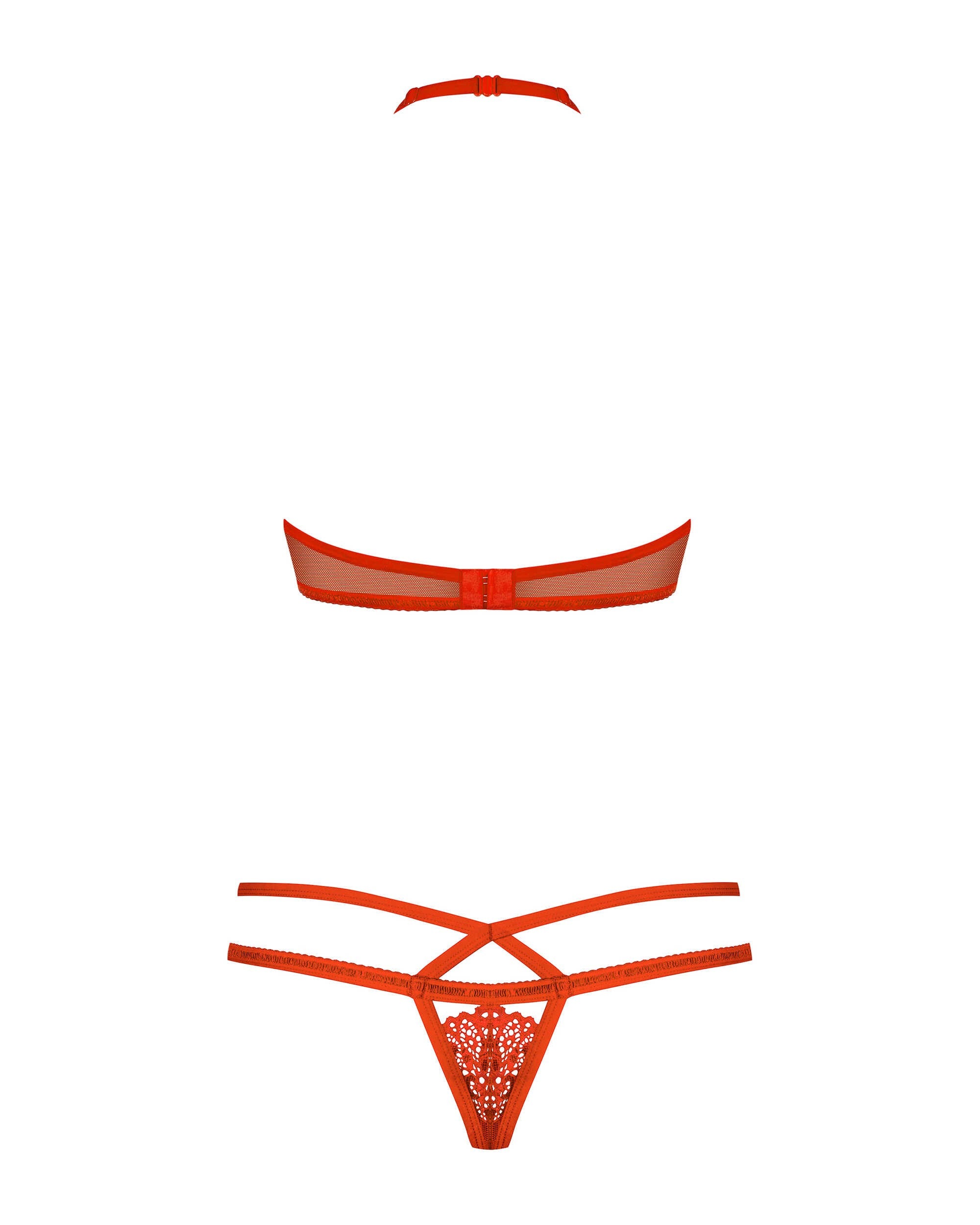 Éloïse - Ensemble lingerie 2 pièces dentelle rouge