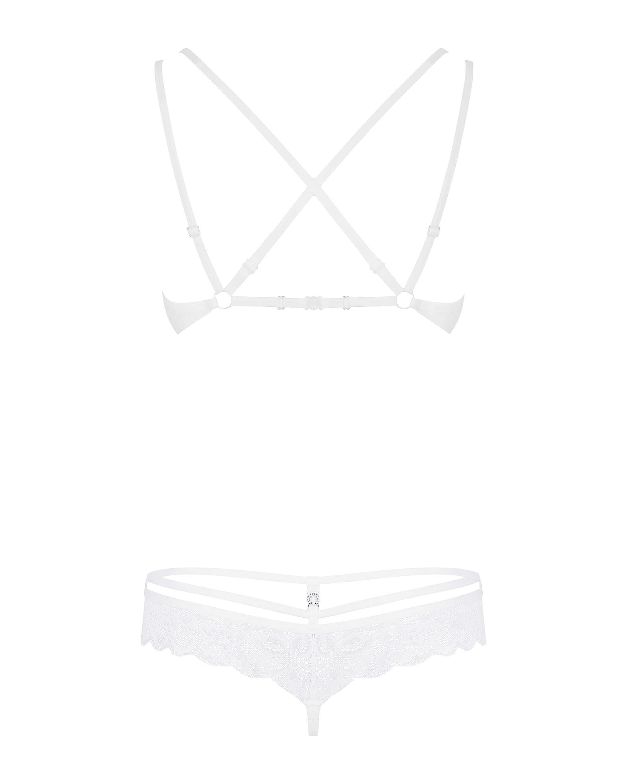Léna - Ensemble lingerie 2 pièces dentelle blanc