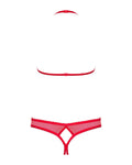 Daphné - Ensemble lingerie ouvert 2 pièces rouge