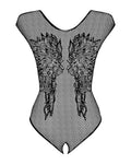 Oriane - Body ouvert résille dentelle noir